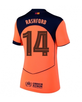 Billige Fotballdrakt Barcelona Marcus Rashford #14 Replika Tredjedrakt Dame 2025-26 Kortermet Billige Fotballdrakt Barcelona Marcus Rashford #14 Replika Tredjedrakt Dame 2025-26 Kortermet